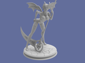 succubus 3d print model in woman 3dexport demon women figurines character 3d print model - Mito3D