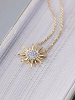 sun diamond pendant pendants sundiamond luxury rapper fashion hiphop jewelry necklace gemstone elegant celebrity style jewellery bling gem urban 3d print model - Mito3D