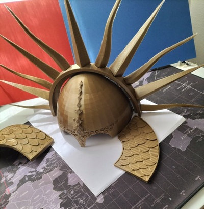 sun helmet - casco de sol 3d print model in 3dexport disfraces animacin cosplay 3d print model - Mito3D
