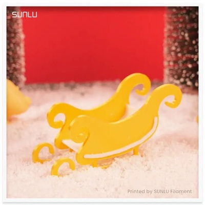 sunlu sled free 3d print model in 3dexport filament chrismas 3d print model - Mito3D