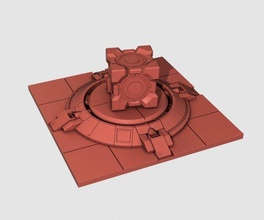 super pulsante portale 2 gratuito 3d stampa modello in sci fi 3dexport stampabile apertura scienza 3d print model - Mito3D