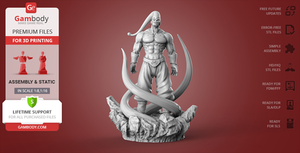 Süper buu goku baskı heykel 3d print model - Mito3D