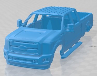 super duty 2011 printable body car slot scalextric tamiya rc miniz hobby micro 3D print model - Mito3D