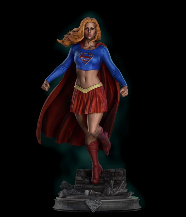 super girl free monsters & creatures 3D print model - Mito3D