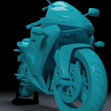 superbike honda cbr 600rr 3d imprimível modelo impressão super Rapidez rápido motogp Japão veículo bicicletas moto motocicleta 2004 rr 600 3d print model - Mito3D
