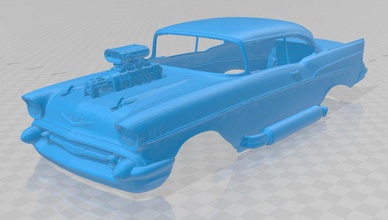 supercharged de impressão do corpo carro printable o idade slot scalextric tamiya rc miniz hobby 1-10 1-24 1-32 3d print model - Mito3D