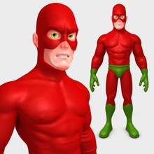 supereroe super eroe cartone animato umano truccato superuomo uomo carattere comico tipo costume superpotenza furfante gioco fantasia travestimento ferro meraviglia 3d print model - Mito3D