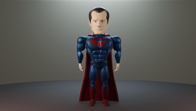 superman articulado henry cavill dc comic kryptonita superhroe kal-el clark kent warner bros liga justiciero justicia hombre acero 3d print model - Mito3D