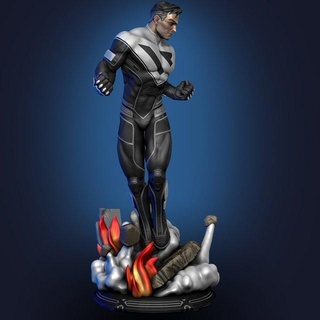 superuomo là fan arte uomo art stile statua giustizia lega supereroe Batman eroe scultura dc sculture i fumetti cartone animato 3d print model - Mito3D