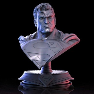 superman bust  man superman bust statue justice league superhero batman hero sculpture man dc kent fanart clark art sculptures comics cartoon  3d print model - Mito3D