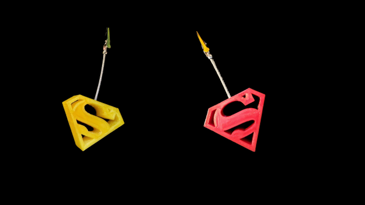superman agrafe 3d impression modèle in 3dexport dc gardon cannabis marijuana fête ballon carte image titulaire soutien monnaie 3d print model - Mito3D