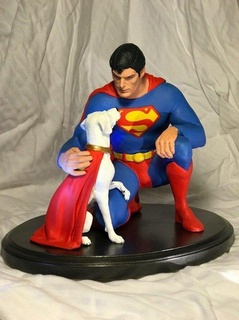 Übermensch Hund Krypton reinigen Stil Statue Gerechtigkeit Liga Superheld Batman Held Skulptur dc Fan Art Kunst Skulpturen Comics Karikatur 3d print model - Mito3D