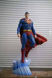 Super homen ventilador arte estátua homem Admirador justiça liga heroi batman herói escultura dc esculturas histórias quadrinhos desenho animado 3d print model - Mito3D