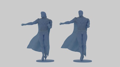 of superman print 3d model in man 3dexport toy printable dc 3d print model - Mito3D