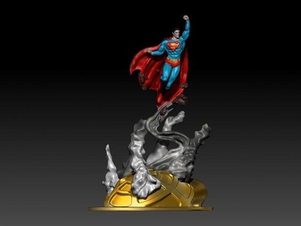 superhombre estatuas hombre estilo estatua justicia liga superhéroe batman héroe escultura dc arte fan Arte esculturas historietas dibujos animados 3d print model - Mito3D