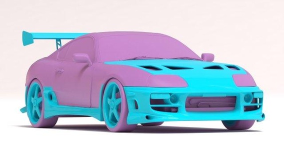 supra bomex body kit automotive tamiya tuning scale model scalemodel fenders spoiler diy print 3dprint wheel racing hart rims 3d print model - Mito3D