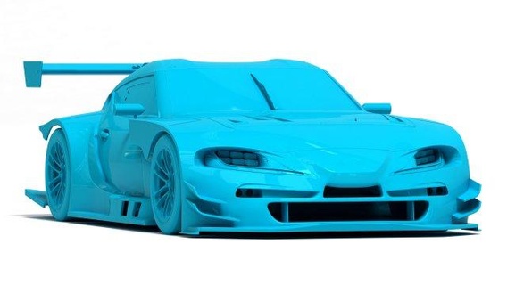 supra gt300 1-24 scale kit automotive scalemodel diecast diy print 3dprint collection body race car 3d print model - Mito3D