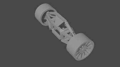 suspension free lowpoly low-poly low-modulus love motor motercycle 3d print model - Mito3D