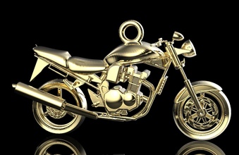 suzuki 1200 bandit pendant jewelry jewellery gold silver platinum bike motorbike vehicle printable cnc 3d print model - Mito3D