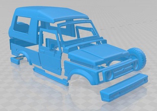 suzuki gypsy 2016 printable body car 3d print model in automotive 3dexport slot scalextric tamiya rc miniz hobby micro crawler 3d print model - Mito3D
