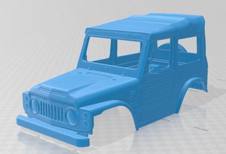 suzuki jimny 1977 printable body car slot scalextric tamiya rc miniz hobby micro crawler 3d print model - Mito3D