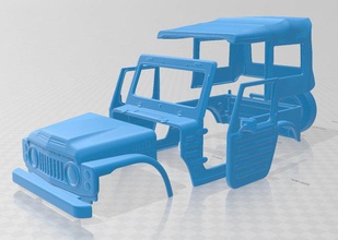 suzuki jimny 1977 stampabile corpo 3d stampa modello in settore automobilistico 3dexport fessura scalextric tamiya rc miniz passatempo micro crawler 1 10 3d print model - Mito3D