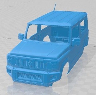 suzuki Jimny xc distancia ejes 2022 imprimible cuerpo coche vehiculo automotor espacio scalextric Tamiya rc miniz pasatiempo micro 3d print model - Mito3D