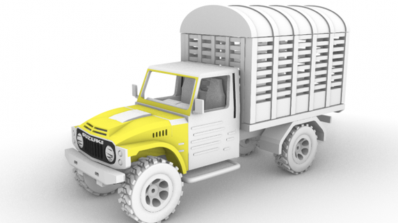 suzuki lj80 settore automobilistico camion 3d print model - Mito3D