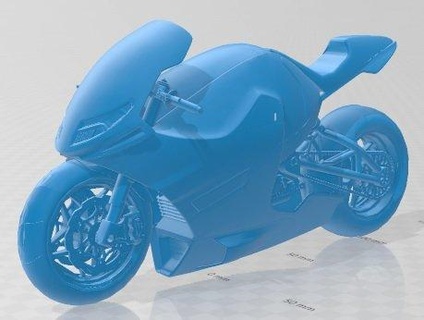 Suzuki nu 2 imprimable moto automobile loisir micro échelle bicyclette 3d print model - Mito3D