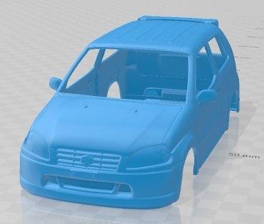 suzuki rápido deporte 2003 imprimible cuerpo coche vehiculo 3d impresión modelo automotor espacio scalextric Tamiya rc miniz pasatiempo micro 3d print model - Mito3D