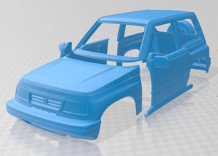 suzuki vitara 1989 printable body car 3d print model in automotive 3dexport slot scalextric tamiya rc miniz hobby micro crawler 3d print model - Mito3D