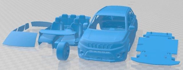 suzuki Vitara 2019 yazdırılabilir araba otomotiv yuva ölçülü Tamiya rc miniz hobi mikro 3d print model - Mito3D