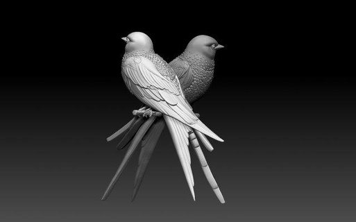 andorinha 3d impressão modelo escultura pássaros arte esculturas bico céu vôo pardal title dom fafe rouxinol poli miniaturas pássaro 3d print model - Mito3D