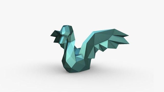 kuğu şekil hayvanlar Sanat hediye Yazdır düşük poli 3dprint hayvan dekor iç tasarım minyatürler heykel oyuncak karikatür çokgen Şirin 3d print model - Mito3D