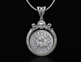 swan pendant gems 3d printable stl pendants gold silver platinum sterling gemstones fashion brilliant women bird stylish jewel jewellry 3d print model - Mito3D
