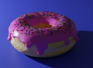 sweet donut eat model 3d item 3d print model - Mito3D
