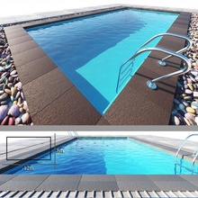 nager bassin 1 3d modèle in environnement 3dexport l'eau jardin piscines 3d print model - Mito3D