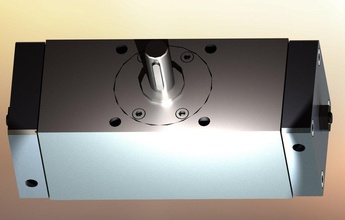 giratorio del cilindro el neumática par 3d print model - Mito3D