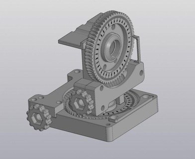 girar juego piernas mecánico partes 3d print model - Mito3D