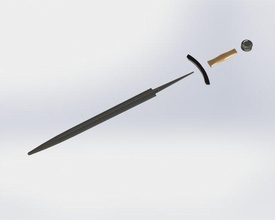 kılıç 3d yazdır model in 3dexport kılıçlar şövalye şövalyeler knight sword ortaçağa ait medieval style dekorasyon araçlar kostüm oyunu role playing oyun oyunlar tarihsel 3d print model - Mito3D