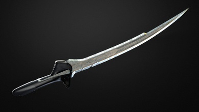 épée of alita bataille ange 3d impression modèle in jeu accessoires 3dexport couteau mêlée dague cosplay imprimable guerre sci cyberpunk 3d print model - Mito3D