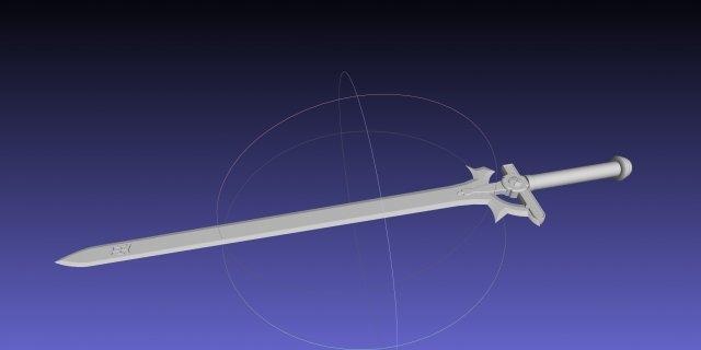 Schwert Kunst online Aufklärer druckbar Versammlung Replik Cosplay Kostüm Anime Fantasie Waffe sao sword art kirito 3d print model - Mito3D