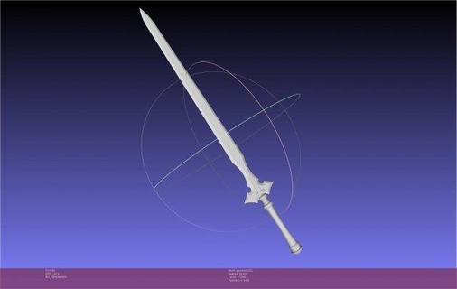 kılıç Sanat internet üzerinden Kirito alo kopya montaj Kostüm oyunu kostüm silah fantezi anime sao sword art online 3d print model - Mito3D