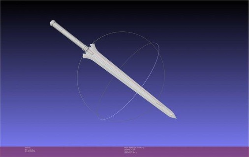 Schwert Kunst online kirito Ordinal Rahmen Main Replik Versammlung Cosplay Kostüm Anime Fantasie scifi sao sword art ordinal scale Waffe 3d print model - Mito3D