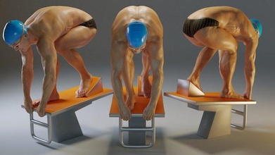 schwimmen schwimmbad männlich gem 3140 0003 3d modell 3dexport männer aussehend charakter körper sportlich beiläufig anatomie spielen veranstaltung leiten wasser muskulös innere 3d print model - Mito3D