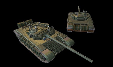 t-72b serbatoi guerra tuono wow entusiasma 3d modelli modellazione la stampa di giocattolo panzer panzerkampfwagen 3d print model - Mito3D