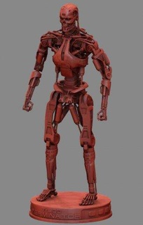 t 800 terminador alto detalle monstruos criaturas impresora fdm Sla robot apocalipsis endoesqueleto máquina 3d impresión miniaturas figuritas robótico militar dlp 3d print model - Mito3D