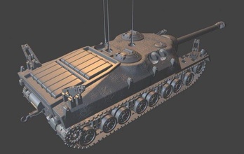t28 Panzer Krieg Beeindruckend wows 3d Modelle Modellieren Drucken drucken Spielzeug Waffe Militär vehicles trucks 3d print model - Mito3D