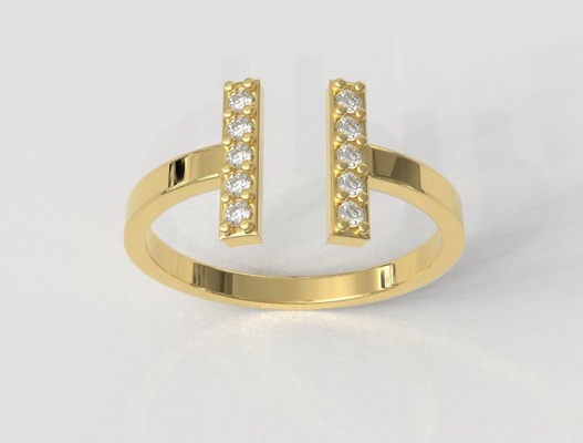 t diamante anillo 3d impresión modelo in anillos 3dexport tiffany oro joyería joya imprimible plata moda platino brillante paulorani diamond ring gold printable 3d print model - Mito3D