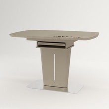 table adam beige matte free furniture minimalist design 3d print model - Mito3D